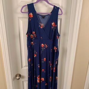 Torrid Blue Floral HiLo Dress